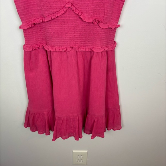 LoveShackFancy Ivella Dress Cotton Gauze Strawberry Moon Pink Size Small - Picture 7 of 8